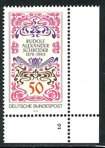 956 Rudolf Alexander Schröder ** FN2