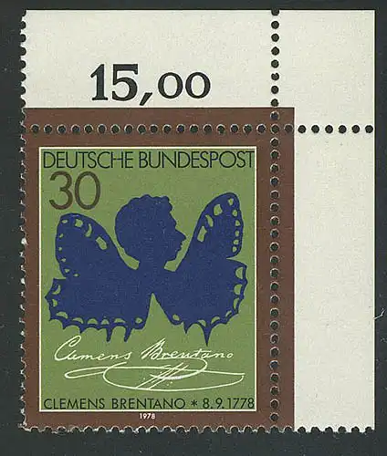 978 Clemens Brentano ** Ecke o.r.