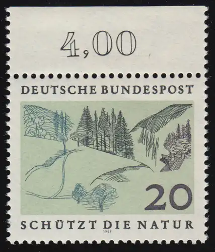 592 Naturschutzjahr 20 Pf Mittelgebirge ** Oberrand