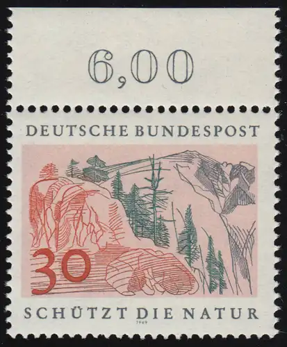 593 Naturschutzjahr 30 Pf Hochgebirge ** Oberrand