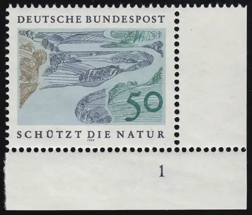 594 Naturschutzjahr 50 Pf Flusslandsdschaft ** FN1