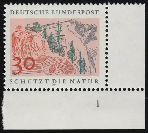 593 Naturschutzjahr 30 Pf Hochgebirge ** FN1