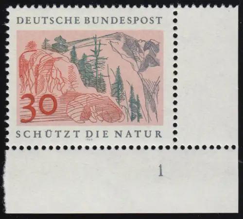 593 Naturschutzjahr 30 Pf Hochgebirge ** FN1