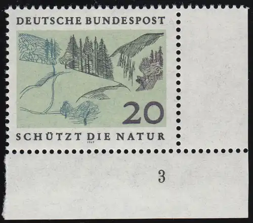 592 Naturschutzjahr 20 Pf Mittelgebirge ** FN3