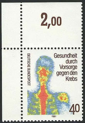 1089 Gesundheit Vorsorge gegen Krebs ** Ecke o.l.