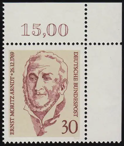 611 Ernst Moritz Arndt ** Coin o.r.