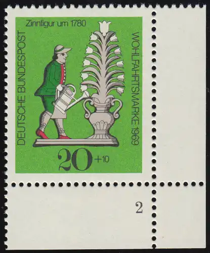605 Sauvage figures d'étain 20+10 Pf jardinier ** FN2