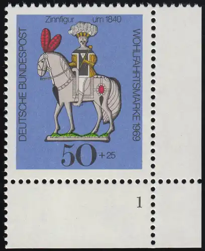 607 Figures d'étain de bienfaisance 50+25 Pf Cavaliers ** FN1