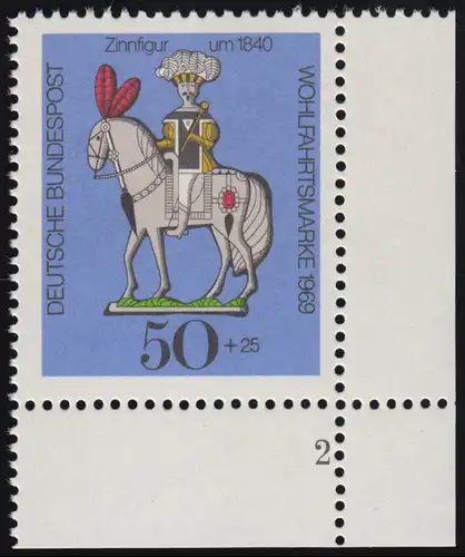 607 Figures d'étain de bienfaisance 50+25 Pf Cavaliers ** FN2