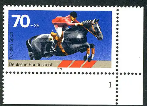 968 Sporthilfe 70+35 Pf Springreiten ** FN1