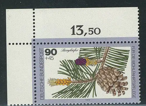 1027 arbres 90+45 pf pin de montagne ** coin o.l.