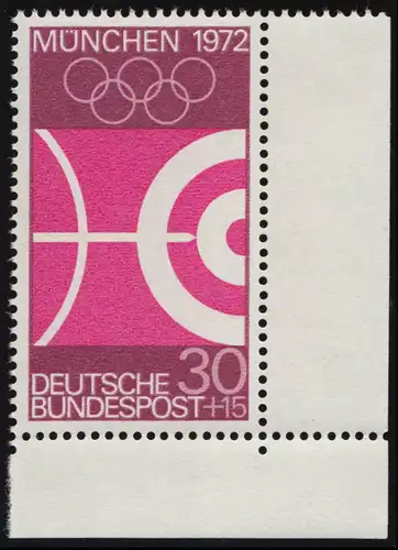 589 Jeux olympiques d'été 30+15 Pf Tir à l'arc ** Coin et r.