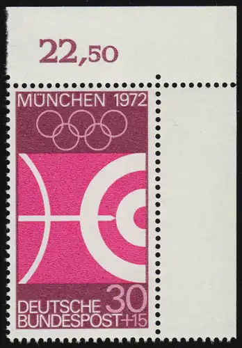 589 Jeux olympiques d'été 30+15 Pf Tir à l'arc ** Coin o.r.