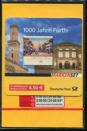 66II SB aa MH Fürth Blister 01/2007, bande de rupture rouge, **