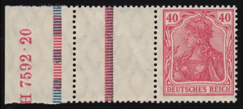 Germania-ZD RL 7.1 aus MHB mit HAN 7592.20, ungefaltet ** - Sehr selten!