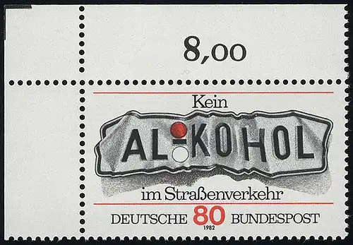 1145 kein Alkohol im Straßenverkehr ** Ecke o.l.