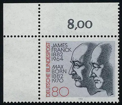 1147 James Franck et Max Born ** Coin o.l.