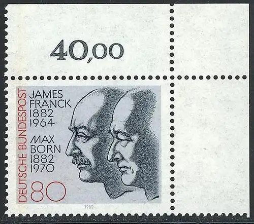 1147 James Franck et Max Born ** Coin o.r.