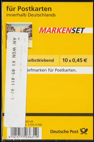 66I SB aa MH Fürth Blister Stand 01/2007, rotes Aufreißband, Label B **