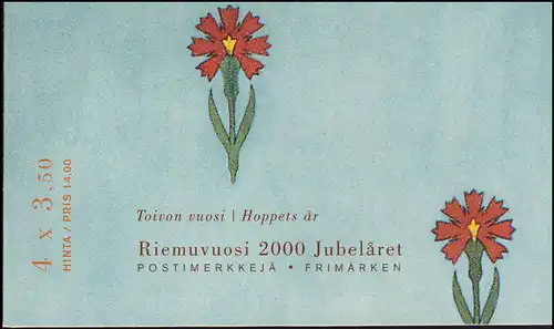 Finnland Markenheftchen 60 Heiliges Jahr 2000, ** postfrisch