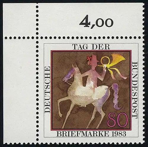 1192 Tag der Briefmarke ** Ecke o.l.