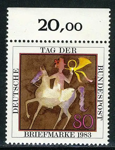 1192 Tag der Briefmarke ** Oberrand