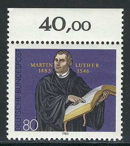 1193 Martin Luther postfrisch ** Oberrand