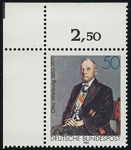 1184 Otto Warburg ** Ecke o.l.