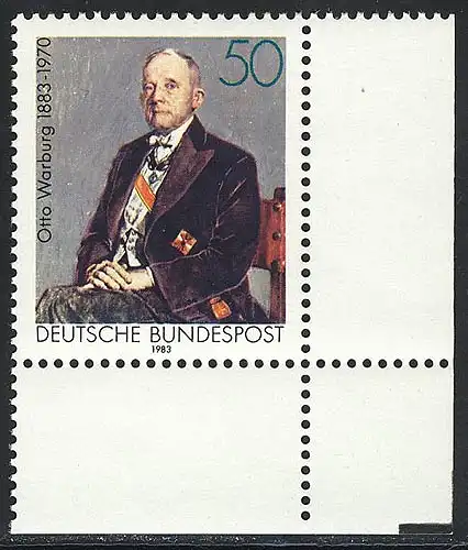 1184 Otto Warburg ** Ecke u.r.