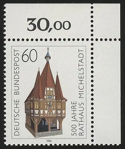 1200 Hôtel de ville Michelstadt ** Coin o.r.
