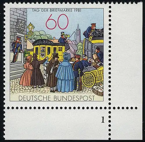 1112 Tag der Briefmarke ** FN1 ndgz.