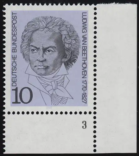 616 Beethoven 10 Pf ** FN3