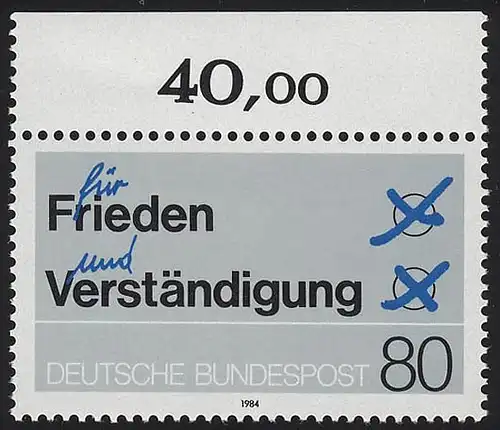 1231 Frieden und Verständigung ** Oberrand