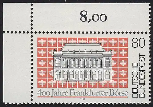 1257 Frankfurter Börse ** Ecke o.l.