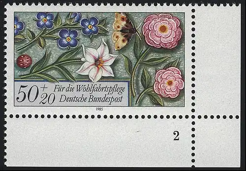 1259 Wohlfahrt Miniaturen 50+20 Pf ** FN2
