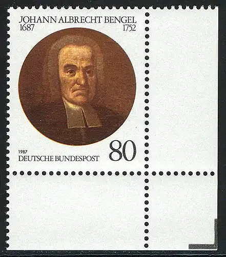 1324 Johann Albrecht Bengel ** Coin et r.