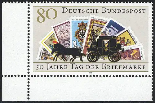 1300 Tag der Briefmarke ** Ecke u.l.