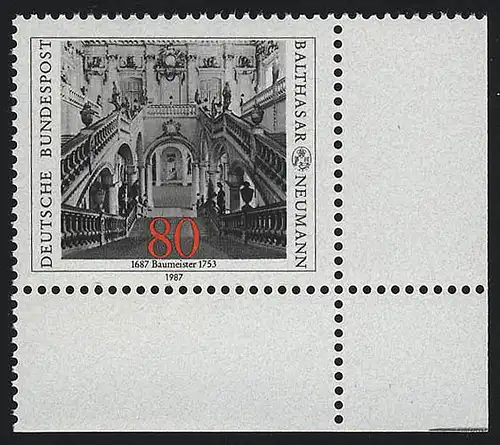 1307 Balthazar Neumann ** Coin et r.