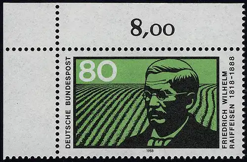 1358 Friedrich Wilhelm Raiffeisen ** Ecke o.l.