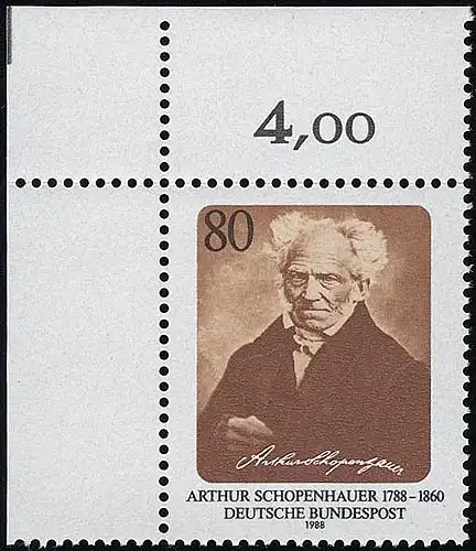 1357 Arthur Schoppenhauer ** Coin o.l.