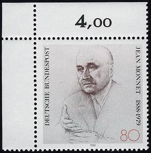 1372 Jean Monnet ** Coin o.l.