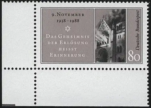 1389 Reichskristallnacht ** Ecke u.l.