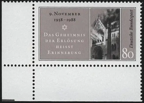 1389 Reichskristallnacht ** Ecke u.l.