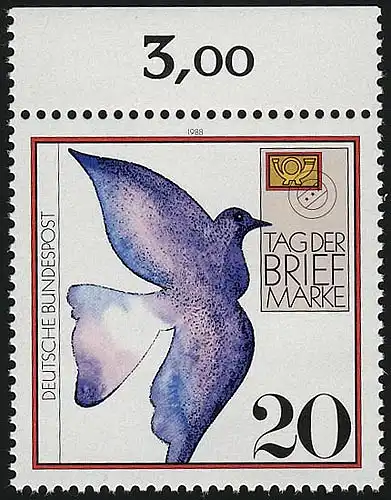 1388 Tag der Briefmarke ** Oberrand