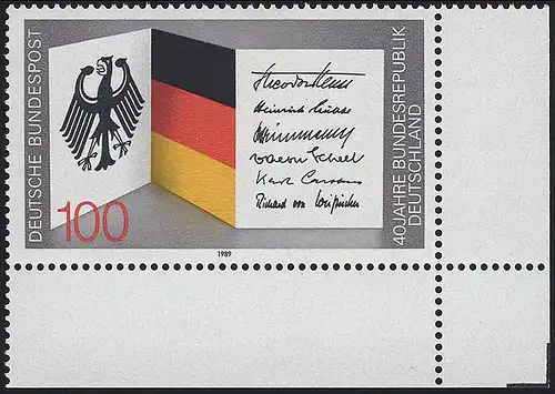 1421 République fédérale d'Allemagne ** Coin et r.