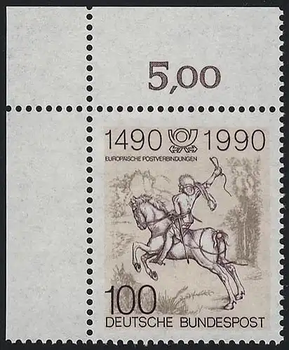 1445 Postverbindungen Europa ** Ecke o.l.