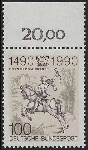 1445 Postverbindungen Europa ** Oberrand