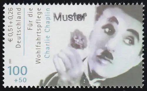 2218A Wofa acteur de film Charlie Chaplin 2001, imprimé modèle