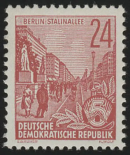 414x XI Fünfjahrplan 24 Pf Wz.2 XI postfrisch **