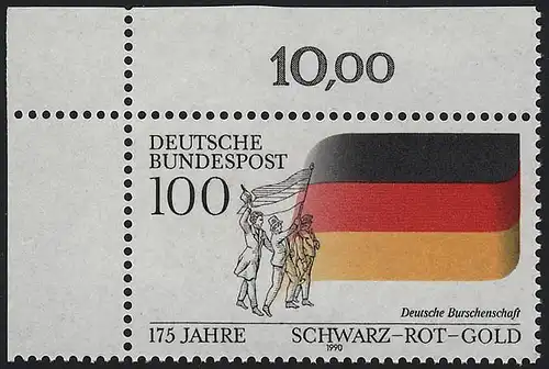 1463 Schwarz-Rot-Gold ** Ecke o.l.